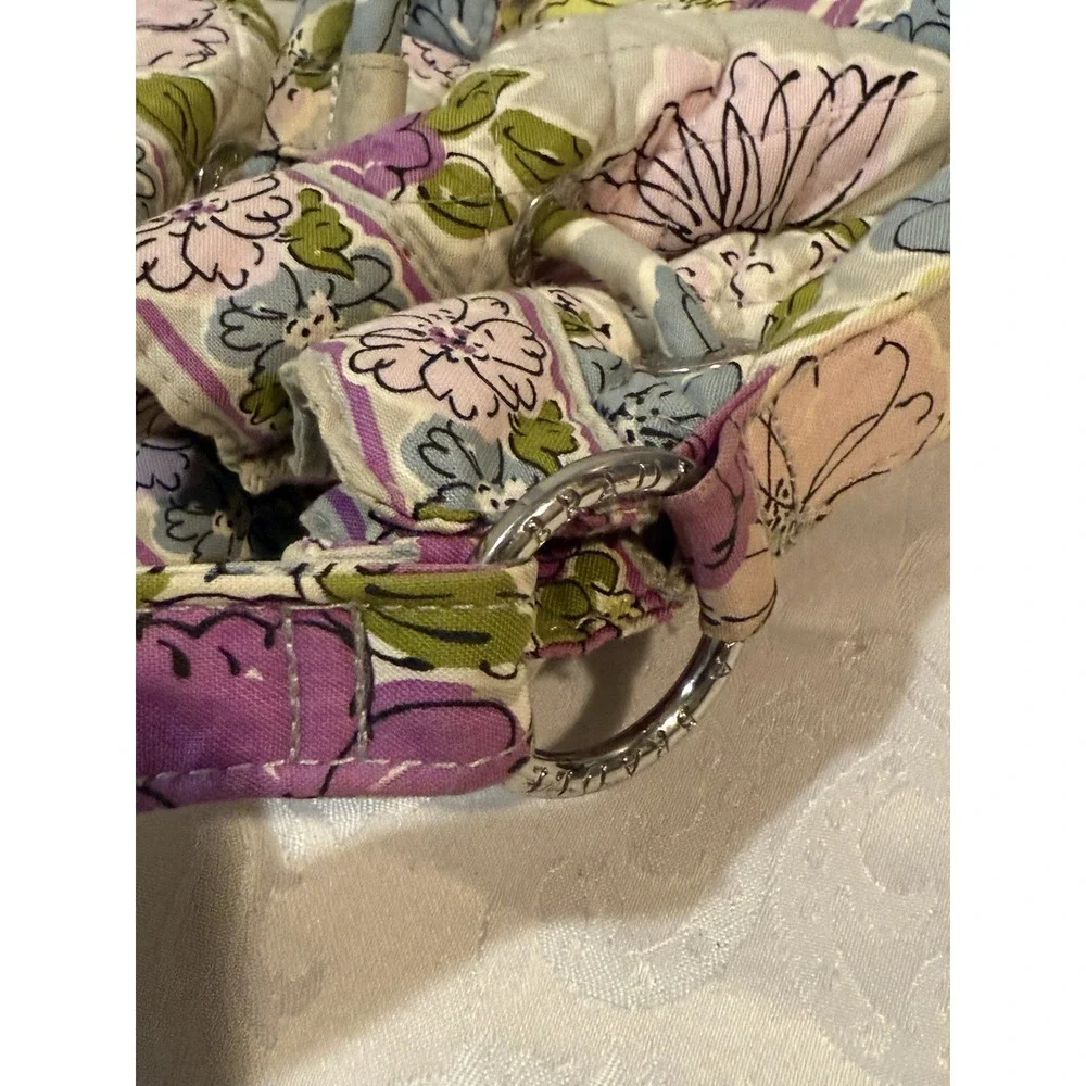 Vera Bradley Daisy Hipster Crossbody Drawstring Tote Bag Hobo Quilted Watercolor